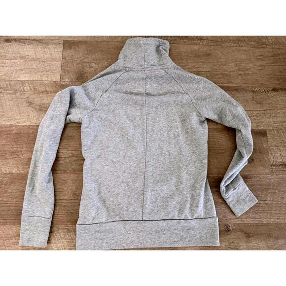 Adidas Sweatshirt Women's Medium Gray Pullover Funnel Neck - Picture 9 of 9